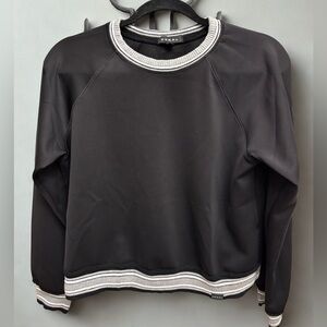 Koral Black Top with Gray Accents